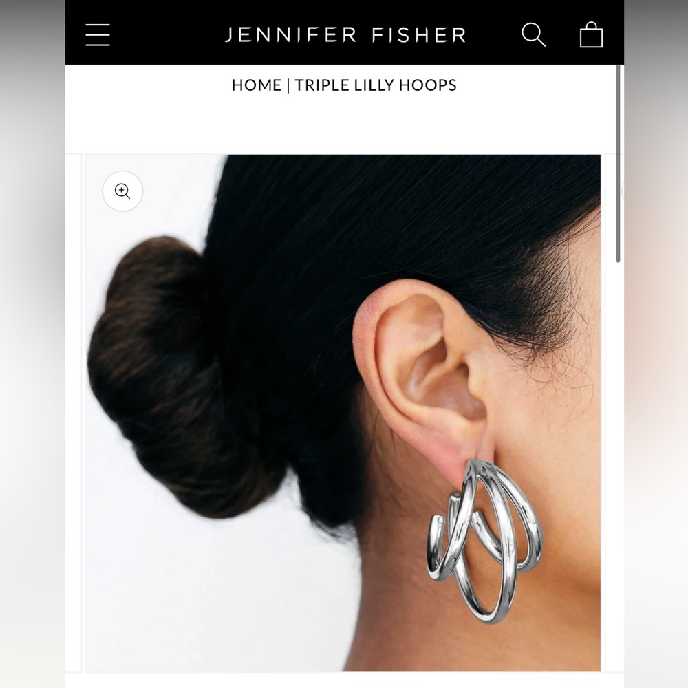 Jennifer Fisher Triple Lily Hoops
